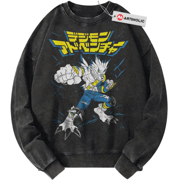 WereGarurumon Sweatshirt, Digimon Sweatshirt, Anime Sweatshirt, Vintage Sweater