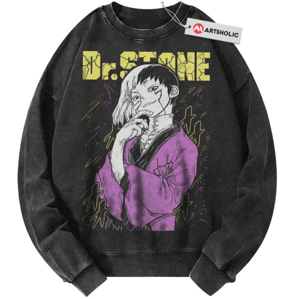 Gen Asagiri Sweatshirt, Dr Stone Sweatshirt, Anime Sweatshirt, Vintage Sweater