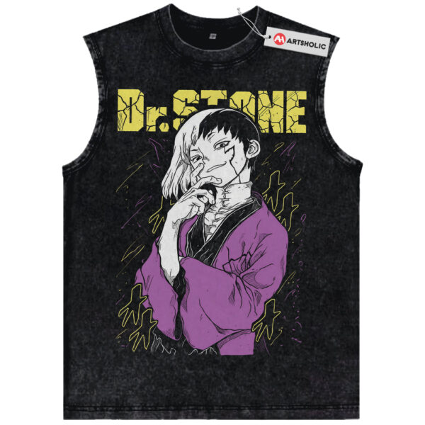 Gen Asagiri Tank Top, Dr Stone Tank Top, Anime Tank Top, Vintage Tank Top