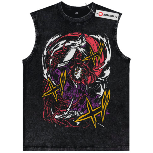 Kokushibo Tank Top, Demon Slayer Tank Top, Anime Tank Top, Vintage Tank Top