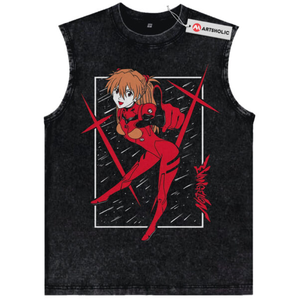Asuka Langley Soryu Tank Top, Neon Genesis Evangelion Tank Top, Anime Tank Top, Vintage Tank Top