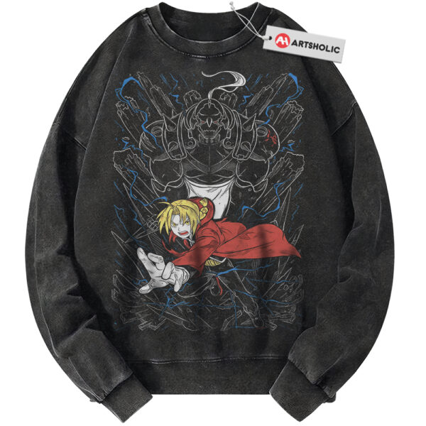 Edward vs Alphonse Elric Sweatshirt, Fullmetal Alchemist Sweatshirt, Anime Sweatshirt, Vintage Sweater