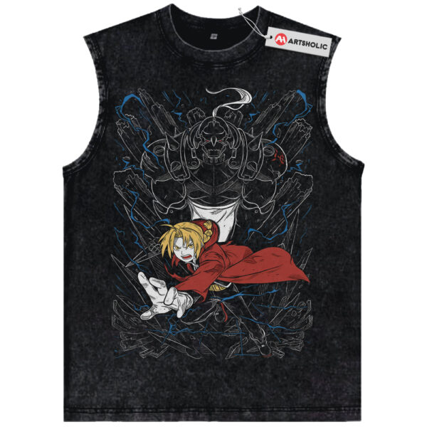 Edward vs Alphonse Elric Tank Top, Fullmetal Alchemist Tank Top, Anime Tank Top, Vintage Tank Top