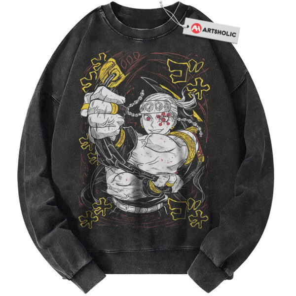 Tengen Uzui Sweatshirt, Demon Slayer Sweatshirt, Anime Sweatshirt, Vintage Sweater