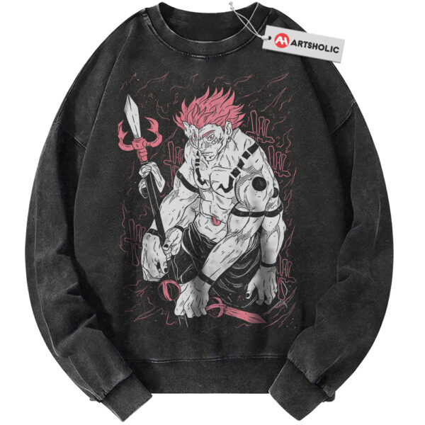 Ryomen Sukuna Sweatshirt, Jujutsu Kaisen Sweatshirt, Anime Sweatshirt, Vintage Sweater