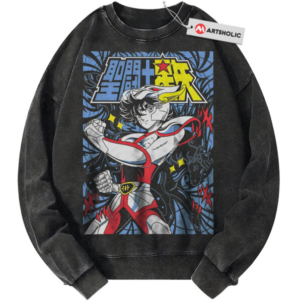Pegasus Seiya Sweatshirt, Saint Seiya Sweatshirt, Anime v, Vintage Sweater