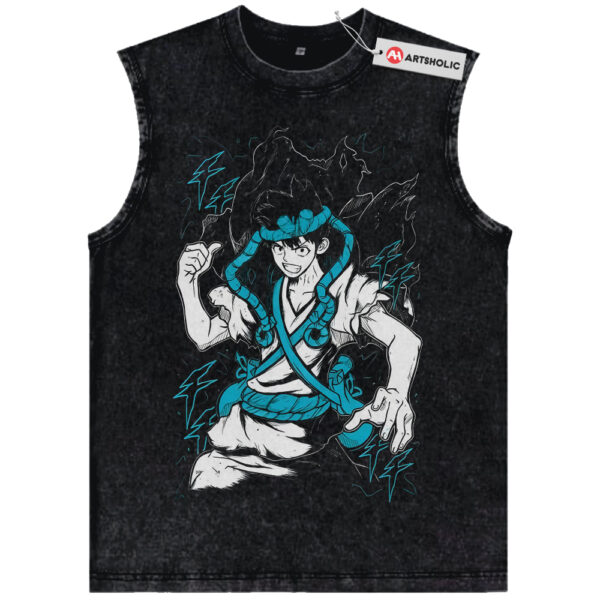 Chrome Tank Top, Dr Stone Tank Top, Anime Tank Top, Vintage Tank Top