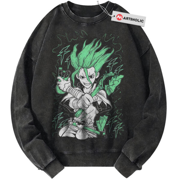 Senku Ishigami Sweatshirt, Dr Stone Sweatshirt, Anime Sweatshirt, Vintage Sweater
