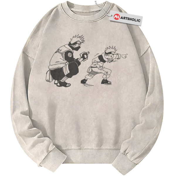 Kakashi and Naruto Sweatshirt, Anime Sweatshirt, Vintage Sweater