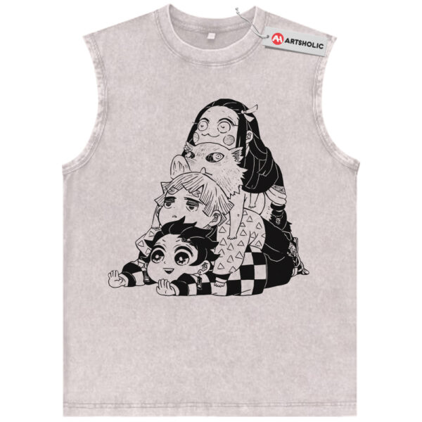 Demon Slayer Tank Top, Anime Tank Top, Vintage Tank Top