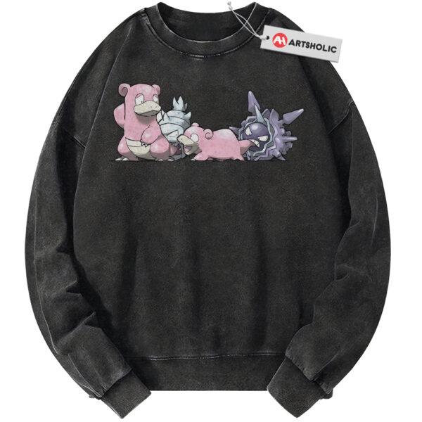 Slowpoke Sweatshirt, Slowbro Sweatshirt, Cloyster Sweatshirt, Pokemon Sweatshirt, PKM Sweatshirt, Anime Sweatshirt, Vintage Sweater