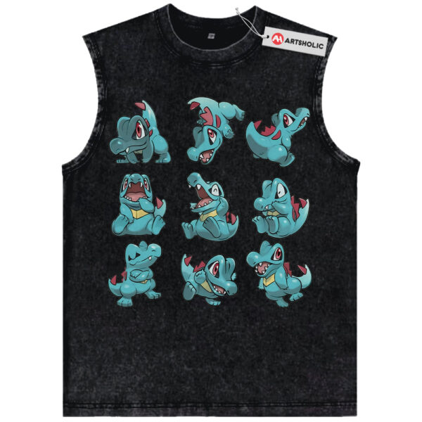 Totodile Tank Top, Pokemon Tank Top, PKM Tank Top, Anime Tank Top, Vintage Tank Top
