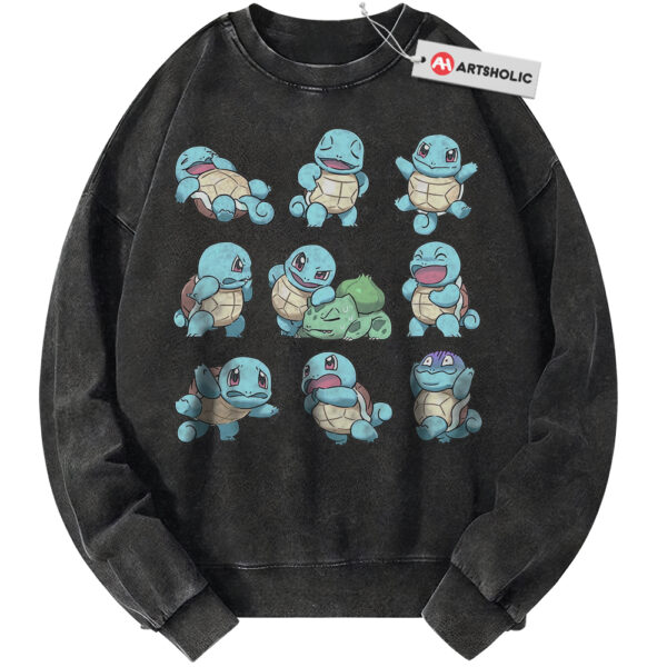 Squirtle and Bulbasaur Sweatshirt, Pokemon Sweatshirt, PKM Sweatshirt, Anime Sweatshirt, Vintage Sweater