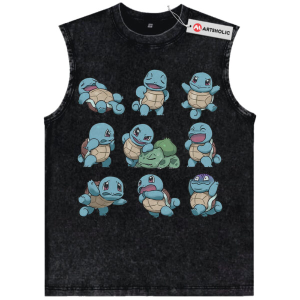 Squirtle and Bulbasaur Tank Top, Pokemon Tank Top, PKM Tank Top, Anime Tank Top, Vintage Tank Top