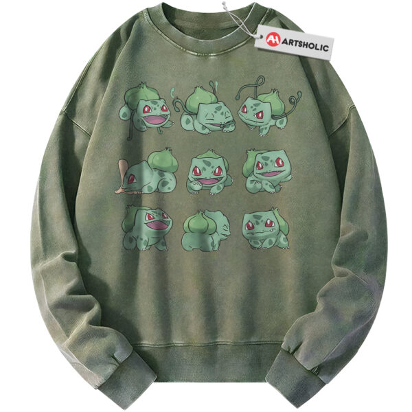 Bulbasaur Sweatshirt, Pokemon Sweatshirt, PKM Sweatshirt, Anime Sweatshirt, Vintage Sweater