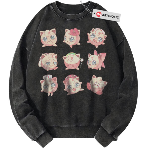 Jigglypuff Sweatshirt, Pokemon Sweatshirt, PKM Sweatshirt, Anime Sweatshirt, Vintage Sweater