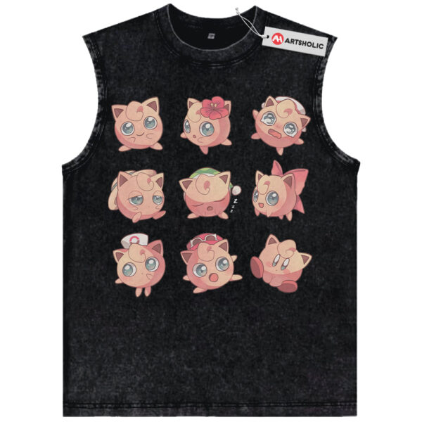 Jigglypuff Tank Top, Pokemon Tank Top, PKM Tank Top, Anime Tank Top, Vintage Tank Top
