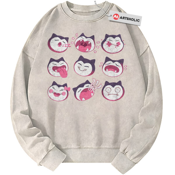 Snorlax Sweatshirt, Pokemon Sweatshirt, PKM Sweatshirt, Anime Sweatshirt, Vintage Sweater