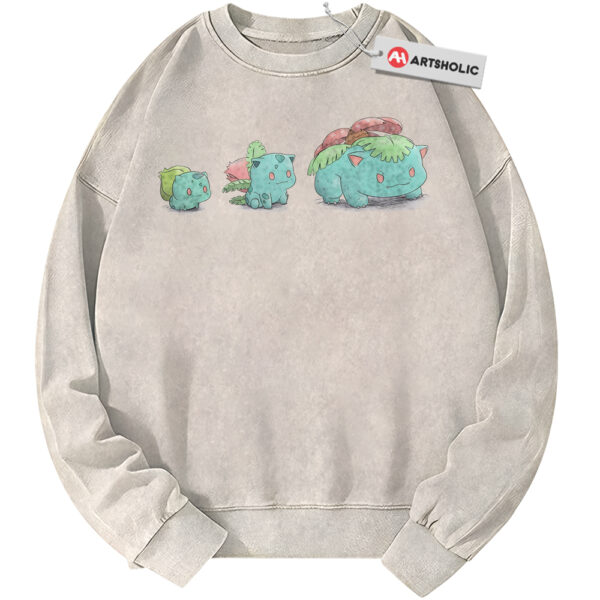 Bulbasaur Sweatshirt, Ivysaur Sweatshirt, Venusaur Sweatshirt, Pokemon Sweatshirt, PKM Sweatshirt, Anime Sweatshirt, Vintage Sweater