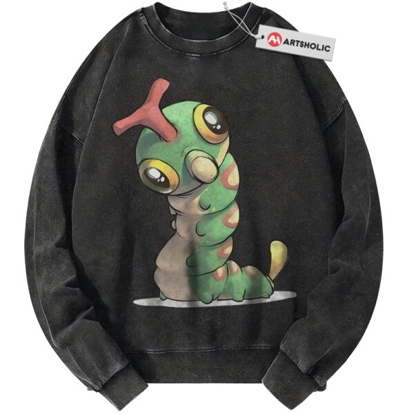 Caterpie Sweatshirt, Pokemon Sweatshirt, PKM Sweatshirt, Anime Sweatshirt, Vintage Sweater