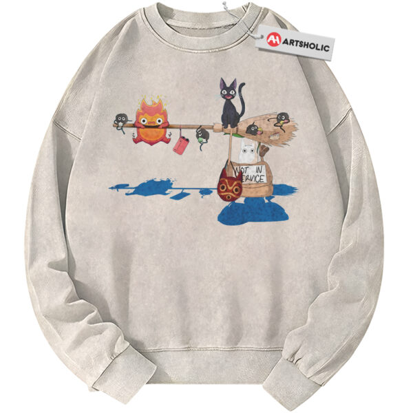 Studio Ghibli Sweatshirt, Anime Sweatshirt, Vintage Sweater