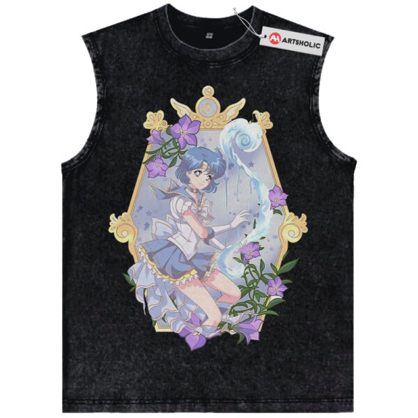 Ami Mizuno Tank Top, Sailor Mercury Tank Top, Sailor Moon Tank Top, Anime Tank Top, Vintage Tank Top