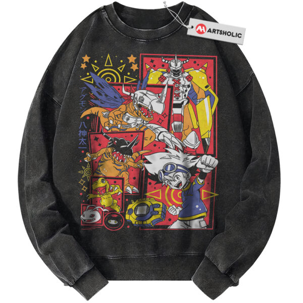 Agumon Sweatshirt, Greymon Sweatshirt, MetalGreymon Sweatshirt, Digimon Sweatshirt, Anime Sweatshirt, Vintage Sweater