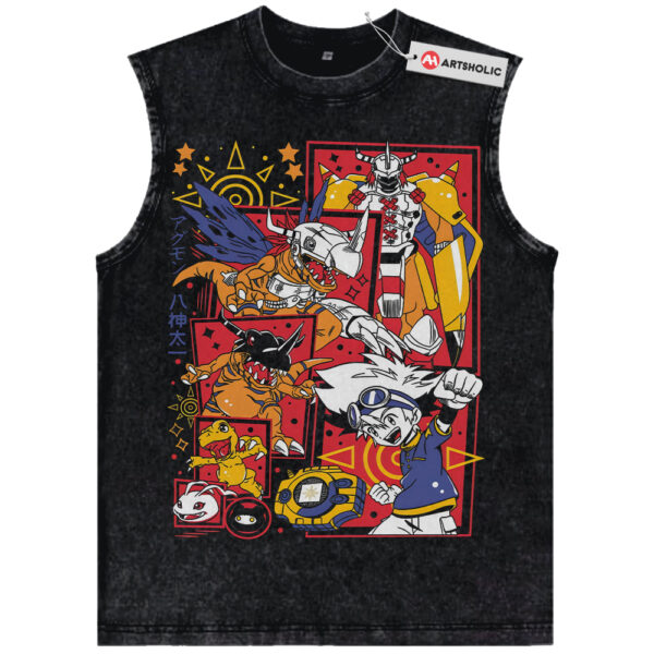 Agumon Tank Top, Greymon Tank Top, MetalGreymon Tank Top, Digimon Tank Top, Anime Tank Top, Vintage Tank Top