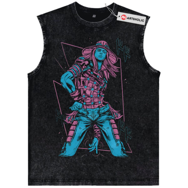 Gyro Zeppeli Tank Top, JoJo's Bizarre Adventure Tank Top, Anime Tank Top, Vintage Tank Top