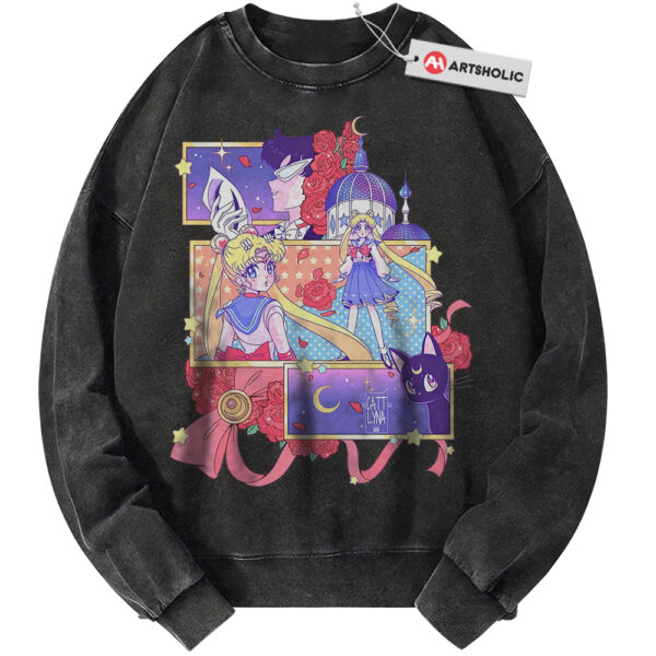Tuxedo Mask Sweatshirt, Usagi Tsukino Sweatshirt, Sailor Moon Sweatshirt, Anime Sweatshirt, Vintage Sweater