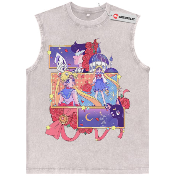 Tuxedo Mask Tank Top, Usagi Tsukino Tank Top, Sailor Moon Tank Top, Anime Tank Top, Vintage Tank Top