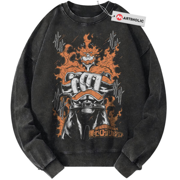 Enji Todoroki Sweatshirt, Endeavor Sweatshirt, MHA Sweatshirt, Anime Sweatshirt, Vintage Sweater