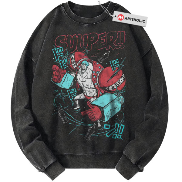 Franky Sweatshirt, One Piece Sweatshirt, Anime Sweatshirt, Vintage Sweater