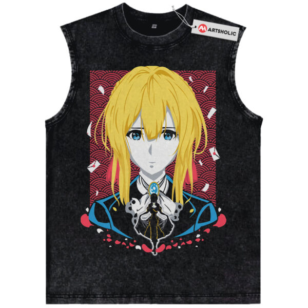 Violet Evergarden Tank Top, Anime Tank Top, Vintage Tank Top