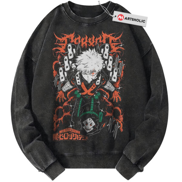 Katsuki Bakugo Sweatshirt, MHA Sweatshirt, Anime Sweatshirt, Vintage Sweater