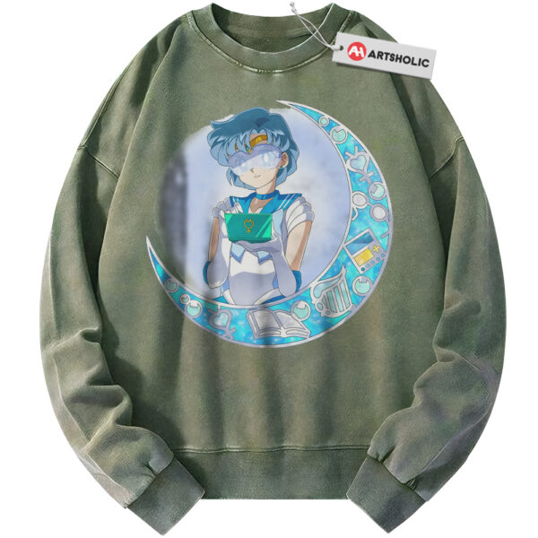 Ami Mizuno Sweatshirt, Sailor Mercury Sweatshirt, Sailor Moon Sweatshirt, Anime Sweatshirt, Vintage Sweater