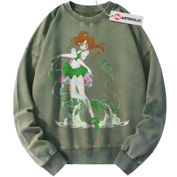 Makoto Kino Sweatshirt, Sailor Jupiter Sweatshirt, Sailor Moon Sweatshirt, Anime Sweatshirt, Vintage Sweater