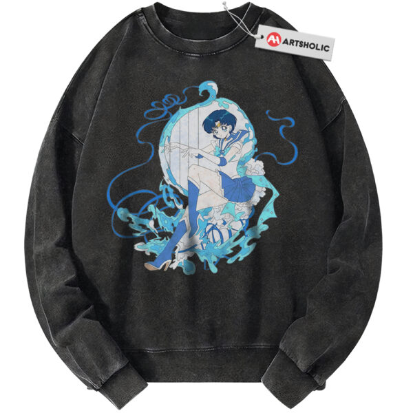 Ami Mizuno Sweatshirt, Sailor Mercury Sweatshirt, Sailor Moon Sweatshirt, Anime Sweatshirt, Vintage Sweater