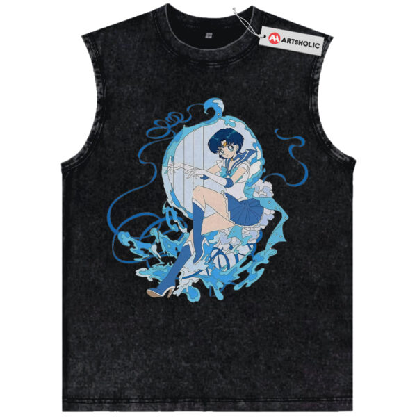 Ami Mizuno Tank Top, Sailor Mercury Tank Top, Sailor Moon Tank Top, Anime Tank Top, Vintage Tank Top