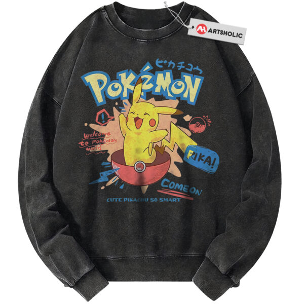 Pikachu Sweatshirt, Pokemon Sweatshirt, PKM Sweatshirt, Anime Sweatshirt, Vintage Sweater