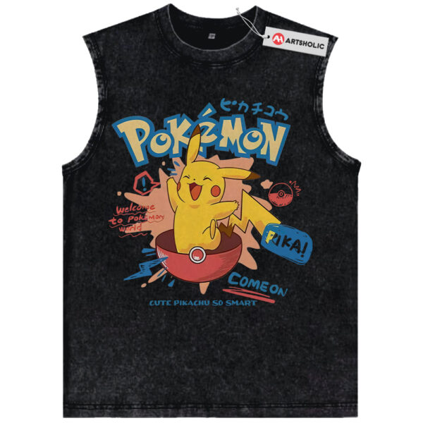 Pikachu Tank Top, Pokemon Tank Top, PKM Tank Top, Anime Tank Top, Vintage Tank Top