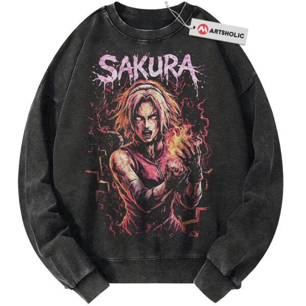 Sakura Haruno Sweatshirt, Naruto Sweatshirt, Anime Sweatshirt, Vintage Sweater