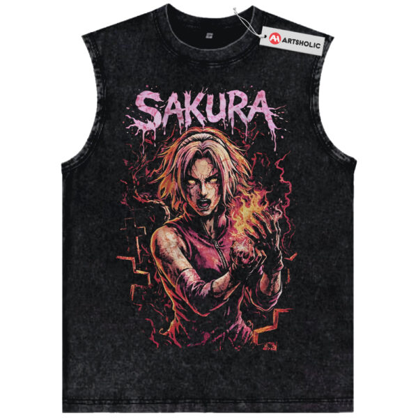 Sakura Haruno Tank Top, Naruto Tank Top, Anime Tank Top, Vintage Tank Top
