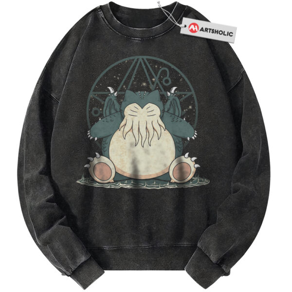 Cthulhu x Snorlax Sweatshirt, Pokemon Sweatshirt, PKM Sweatshirt, Anime Sweatshirt, Vintage Sweater