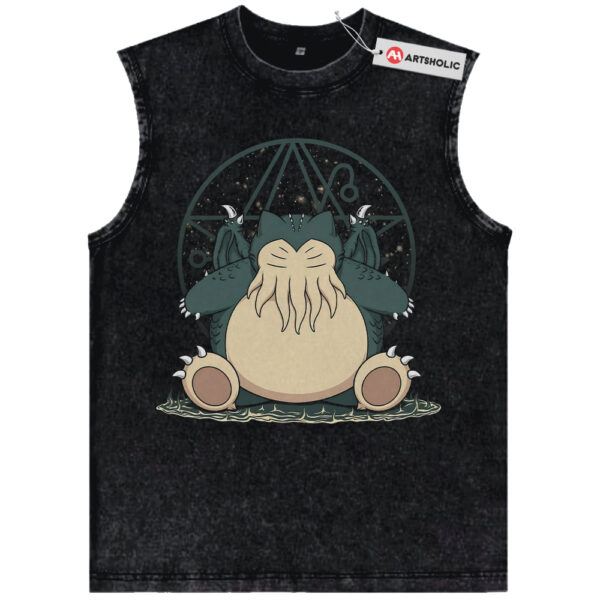 Cthulhu x Snorlax Tank Top, Pokemon Tank Top, PKM Tank Top, Anime Tank Top, Vintage Tank Top