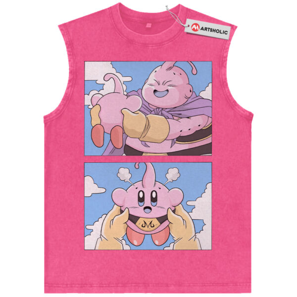 Majin Buu and Kirby Tank Top, Dragon Ball Tank Top, Anime Tank Top, Vintage Tank Top