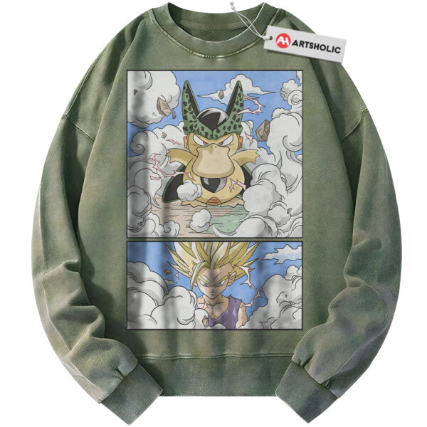 Psyduck Sweatshirt, Son Gohan Sweatshirt, Dragon Ball Sweatshirt, Pokemon Sweatshirt, Anime Sweatshirt, Vintage Sweater