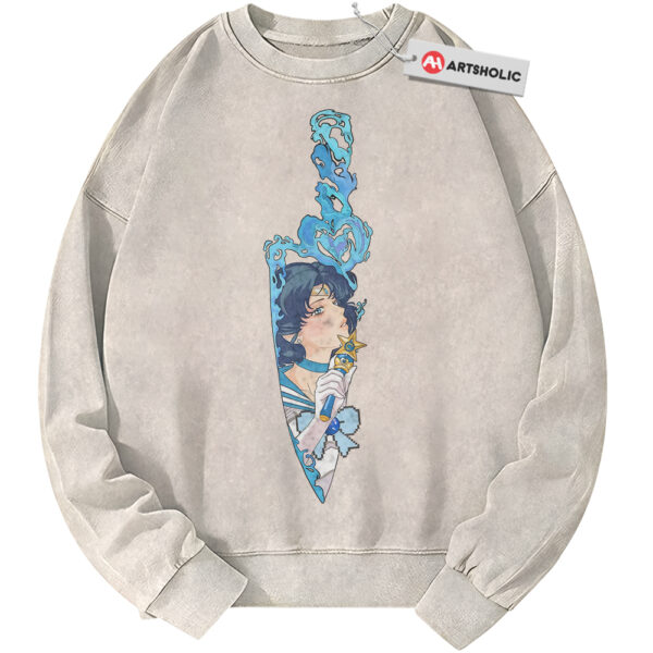 Ami Mizuno Sweatshirt, Sailor Mercury Sweatshirt, Sailor Moon Sweatshirt, Anime Sweatshirt, Vintage Sweater