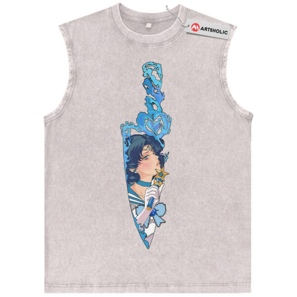 Ami Mizuno Tank Top, Sailor Mercury Tank Top, Sailor Moon Tank Top, Anime Tank Top, Vintage Tank Top