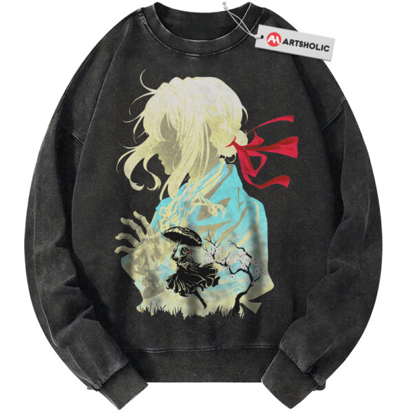 Violet Evergarden Sweatshirt, Anime Sweatshirt, Vintage Sweater